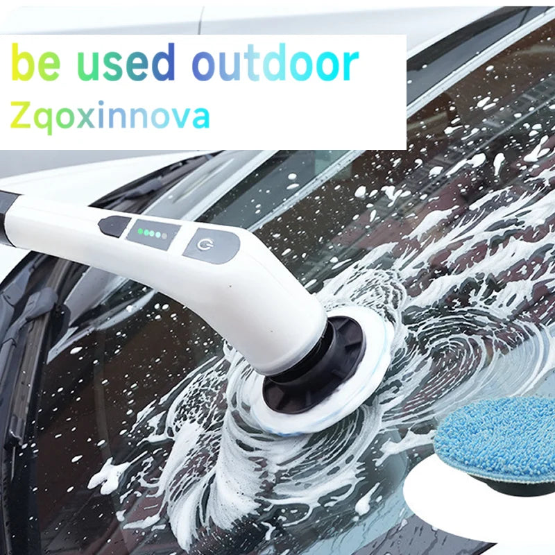 Household Cordless Multipurpose Spin Scrubber Kitchen Gadgets Hair Brushes Bathroom Broom Toilet Mops Electric Cleaning Brush