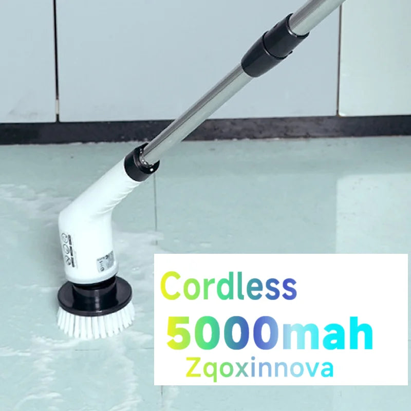 Household Cordless Multipurpose Spin Scrubber Kitchen Gadgets Hair Brushes Bathroom Broom Toilet Mops Electric Cleaning Brush