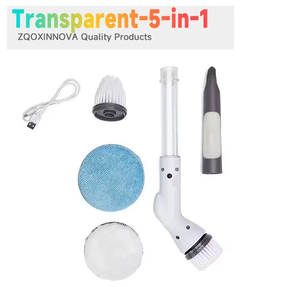 Household Cordless Multipurpose Spin Scrubber Kitchen Gadgets Hair Brushes Bathroom Broom Toilet Mops Electric Cleaning Brush